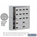 Salsbury Cell Phone Storage Locker - with Front Access Panel - 5 Door High Unit (5 Inch Deep Compartments) - 12 A Doors (11 usable) and 4 B Doors - steel - Surface Mounted - Resettable Combination Locks
